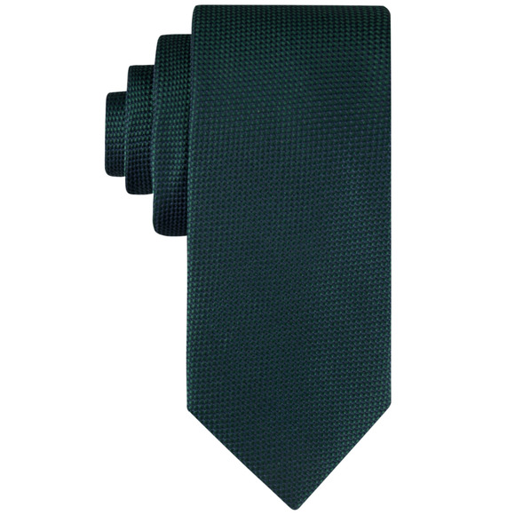 Tommy Hilfiger Men Micro-Dot Tie Hunter Green - Picture 1 of 1